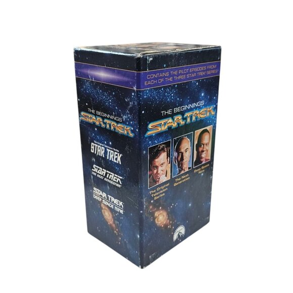 Star Trek The Beginnings Original Next Generation Deep Space Nine 3 VHS Tape Set - Picture 9 of 12